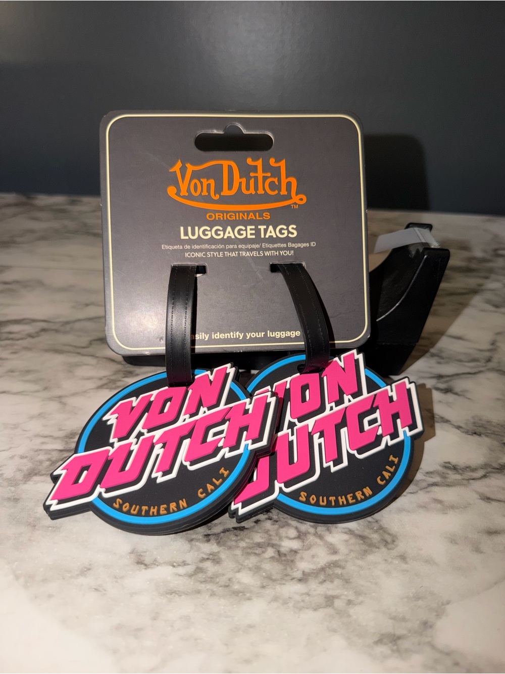 Von Dutch luggage tags